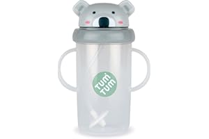 TUM TUM Tippy Up Free Flow Sippy Cup (No Valve), Sippy Cup for Toddlers, BPA Free (Kev Koala 300ml)