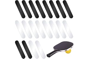 ZITSMS Lead Tape for Pickleball Paddles, 20 Pcs Pickleball Lead Tapes, Adhesive Pickleball Edge Guard Tape Bars to Increase Power Swing Speed (Black/Silver)