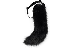 PPFINE Faux Fur Fox Wolf Costume Cat Tail Children Adults Cosplay Halloween Christmas Party