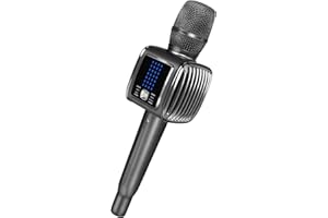 TOSING G6 Pro Karaoke Microfono Bluetooth per bambini/adulti, microfono senza fili, 20 W, altoparlante Bluetooth con LCD, microfono wireless per feste, chiesa, telefono/tablet
