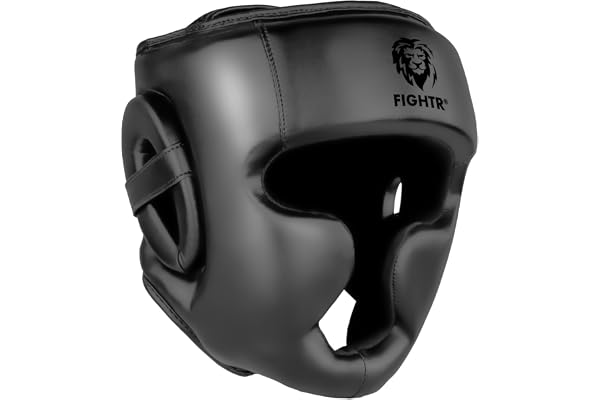 FIGHTR® Casque de Boxe pour Sparring |Taille réglable pour la Boxe, Le MMA, Le Muay Thai, Le Kickboxing et Les Arts |Protection de la tête avec Le Meilleur Ajustement