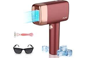 MLAY IPL Laser Hair Removal Device 0.5 Sec/Flash,Ice-Cooling Hair Removal(20J),Epilatorfor for Women & Men with 5 Energy Levels &2 Flash Modes,Facial Laser Hair Removal Device for Bikini,Legs and Back