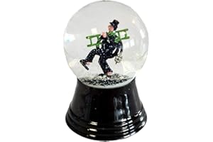 VIENNA SNOWGLOBE Schneekugel Echtglaskugel - Fast wie echter Schnee Motiv: Schornsteinfeger Rauchfangkehrer, 4,5 cm