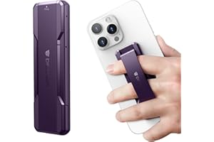 Dexnor Soporte de Agarre del Teléfono Móvil, Anillo Soporte Movil Correa de Dedo de TPU para el Dedo para mayoría de los teléfonos Inteligentes y Carcasas - Púrpura