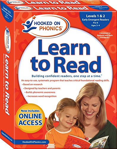 Hooked on Phonics Learn to Read - Levels 1&2 Complete: Early Emergent Readers (Pre-K | Ages 3-4) (Volume 1) (Learn to Read Complete Sets)