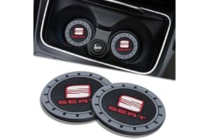BIGROUP 2Pièces Porte-gobelet de Voiture pour Seat Ibiza Leon Cupra FR Arona Ateca Tarraco,Porte-gobelet de Voiture en Caoutchouc antidérapant,sous-Verres de Voiture