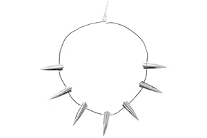 Abitoncc LEECCO Chic Silver plated Stainless Steel Necklace for Black Panther Cosplay New Wakanda King T'Challa Pendant Necklace Halloween Party, Metal