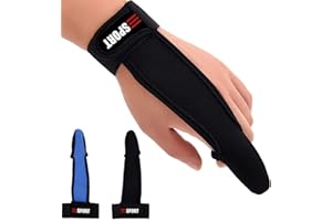 FIBOUND 2 Stück Angeln Fingerschutz Finger Atmungsaktive Einfingerhandschuhe Elastic Anti Rutsch Angelfingerhandschuh Zeigefinger Angelhandschuhe Unisex Geeignet für Angeln Outdoor(2 Farben)