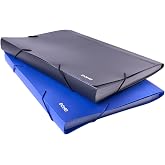 Dohe - A4 Accordion Folders with 13 Sections (2 pcs.) - 32.5x23.5x2.8cm, 2 Colours, Elastic Rubber Closure, Polypropylene 800