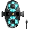 Virtutron Frost Master Plus Wired Mobile Cooler Gaming Fan | Gaming Mobile Cooler Fan| Two Fan Phone Cooler with Digital Display | Compatible with iPhone and Android Cell phone (Double Fan)