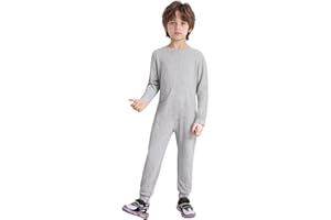 Xnihocha Girls Boys Special Needs Adaptive Clothes Anti-Strip Full Body Romper Kids One-Piece Jumpsuit Onesies Bodysuit