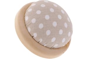 SM SunniMix Support de Coussin à épingles en Bois - Couture Artisanale - Bleu, Gris