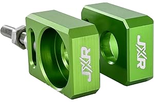 JXRACING JXR Axle Chain Adjuster Tensioner Blocks for Surron Light Bee Talaria Sting + R (Green)