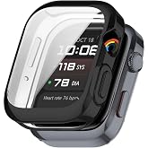 Huawei Watch D2 İle Uyumlu Tam Koruma Kasa Silikon Kılıf (siyah)