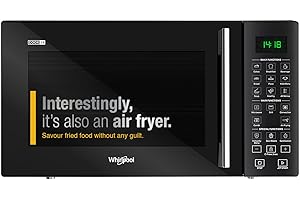 Whirlpool 29 Litres Convection Microwave Oven With 300 Plus Auto Cook Menus (Magicook Pro 31CES-E, Black, Air Fryer)