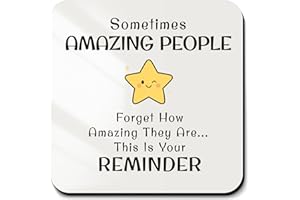 YISCOKO Coaster Thank You Gift, Leaving Gifts for Colleagues,Teacher Gifts,Small Gifts For Women,Congratulations Gifts,Proud of You Gifts,Birthday Gifts for Women