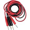 Diljeet SPICES Njvj Ift Wire Set Pack Of 4 Pc(2 Red,2 Black)|Ift Wire Set Of 4 Pc 2Mm Pin For Adhesive Pad|Ift Leads Physiotherapy Equipments|Ift Electrodes Wire Pack Of 4 Pieces