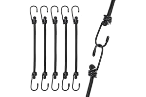 5 stycken spänngummi med krokar 30 cm, mångsidig svart expander med krokar, extra stark elastisk bagagespännare, expander-gum