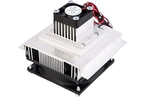 Yrhrol DC 12V DIY Thermoelectric Peltier Refrigeration Cooling System Kit Semiconductor Cooler Heat Sink Conduction Module Fridge Mini Air Conditioner Refrigeration (Single)