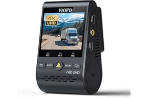 VIOFO A129 Pro 4K Cámara de Coche Dash CAM 3840 x 2160P 8MP Sensor Wi-Fi GPS Incluido, Modo de Estacionamiento, Grabación de Emergencia, Detección de Movimiento, WDR, App Móvil, Lapso de Tiempo