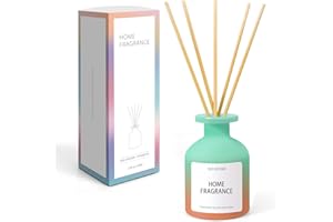 Scent-Hi Profumatore per Ambienti Bastoncini 100ml con 6 Diffusore Bastoncini di Aromi, Gelsomino Olio Essenziale, Senza Alcool, Diffusore Profumato Fragranza a Lunga Durata