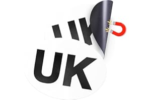 ZAVIA Magnetic Car Stickers for Europe - Pack of 2 | 178mm x 133mm UK Car Magnet Badge for Driving Abroad | Waterproof & Easy to Attach Sign for Cars, Vans & Trucks | Tear-Resistant