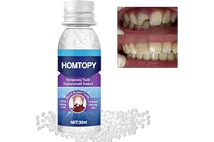 UJOOGBU Temporary Tooth Filling Repair Kit,Denture Repair Beads,Moldable False Teeth,Temporary Teeth Replacement Kit,Tooth Repair Granules,Filling Kit for Teeth,Tooth Filler for Missing Broken Tooth