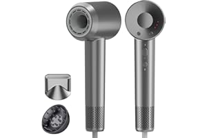 SLIKWAVE Ionic Hair Dryer – 150,000 RPM Brushless Motor Fast Drying, Professional Hair Blow Dryer with Diffuser, 3 Heat & 3 Speed Settings, Low Noise, Cool Shot, Anti-Frizz Hairdryers for Women & Man