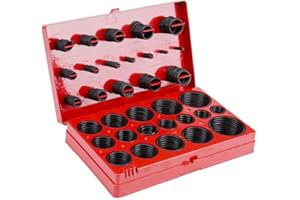 LUCYSTUDIO O-Ring 419 Pieces Rubber Seal 3 mm to 50 mm Sealing Rings Set Gasket Set Nitrile Rubber NBR Sealing Tool
