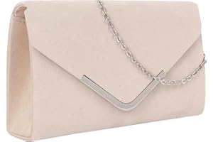 UYDF Bolsos de Fiesta Mujer Boda Terciopelo,Bolso Fiesta Mujer,Clutch Fiesta,Bolsos Fiesta Mujer,Bolso Boda,Bolsos Fiesta Mujer,Bolsos de Mujer Rosa Palo,Carteras de Mano Fiesta,con Cadena Desmontable