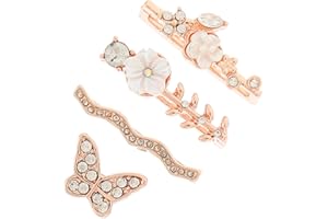 NUOBESTY Watch Strap Charms 4Pcs Rhinestone Decorative Rings for Smartwatch Bands Compatible with Apple Watch Silicone Band Decorations