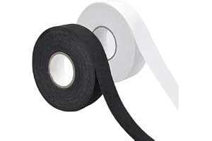 Eulihent 2 rullar hockeytejp 25 m x 25 mm självhäftande ishockeytejp halkfri ishockeyklubba tejp, rackettape hockeyklubba ten