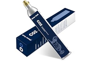 GLACIER FRESH Premium Universal 60L Co2 Zylinder, Co2 Zylinder für Wassersprudler, CO2-Karbonator-Zylinder mit Gewindeanschluss