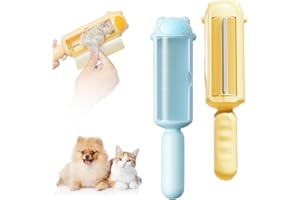 LOTTSALL 2 Stück Fusselrolle Tierhaarentferner Fusselrolle Tierhaare Hundehaare Entfernen Fusselrolle Fusselrolle Wiederverwendbar Lint Roller Kleidung, für Fusselbürste Auf Kleidung, Sofa
