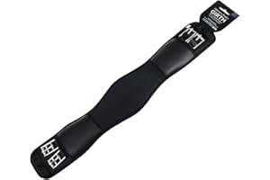 KM ELITE PRODUCTS LTD LEADING THE WAY KM Memory Foam Dressage Girth With Coolmax - Black (28")