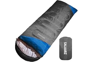 SALAARZ Sleeping Bag for Adults 3-4 Season Waterproof Lightweight Sleeping Bag for Men, Women, Camping, Outdoors with Bag