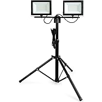 BLACK+DECKER 2000LM LED Work Light - IP65 Waterproof Utility Light With Adjustable Stand