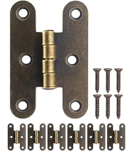 Chiusure A Gancio Per Cassapanche - 4 Pezzi In Ottone Anticato, 47x32mm, Con Viti - Foto 9