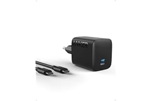 Anker 67W USB C Ladegerät, kompaktes Netzteil mit PIQ 3.0, für MacBook Air, iPhone 17/16/15 Series, iPad, Galaxy und mehr (USB-C Kabel enthalten)