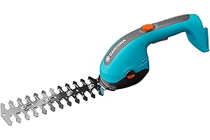 Gardena Akumulatorowe nożyce PowerCut 20/18 V P4A solo: nożyce ogrodowe, szerokość cięcia ostrza do trawy – 8 cm, ostrza do krzewów – 20 cm, łatwa wymiana ostrzy, bez akumulatora (14750-55)