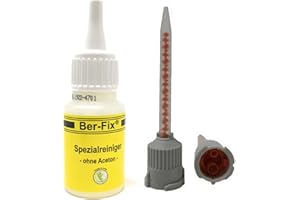 Ber-Fix 10x 4:1 Statikmischer für 2K-Cyanacrylat, Epoxidharz & Mehr – Präzises Mischrohr für Klebstoffe + Reiniger