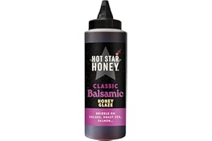 Hot Star Honey Classic Balsamic Glaze – Handcrafted Balsamic Honey Glaze – 100% Natural, No Additives – Perfect for Chicken, Pizza, Pasta, Steak & Noodles – Made in UK – 330g