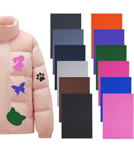 Lot De 10 Feuilles De Rustines Autocollantes Pour Vêtements - Nylon Imperméable, 10 Couleurs, Réparation Doudoune, Jean, Tente - 4