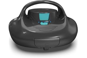 TALOSBO Pleco Se Poolroboter Akku 130 Mins Leistungsstarke Reinigung, Automatischer Kabelloser Poolreiniger Duale Motoren für Flachboden Pool bis zu 80 m²