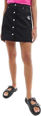 Calvin Klein Cotton Twill Mini Skirt Gonna Donna : Amazon.it: Abbigliamento