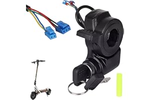 VOLOHAS KuKirin A1 Interrupteur d'accélérateur d'origine pour scooter électrique Interrupteur de démarrage Levier d'accélérateur avec clé, serrure d'allumage de scooter électrique, pièces de rechange
