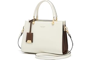 Cnoles Elegante Leder Damen Handtaschen Top-Handle Satchel mit Schulterriemen Modische Einkaufstaschen für Damen