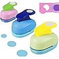 Ezydka Circle Punch 3 Pack Paper Punches for Crafts, Circle Cutter Punch DIY Circle Hole Punch for Crafting Scrapbooking Cards Arts Fun Projects, 8mm 15mm 25mm