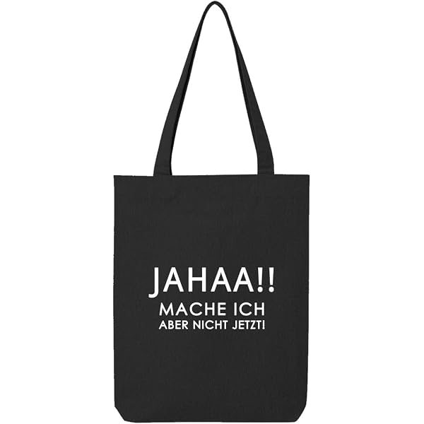 OwnDesigner Jutebeutel Mit Spruch - Baumwolltasche „Wer Nicht Mit Mir Auskommt Muss Eben Noch“, 38x42 Cm