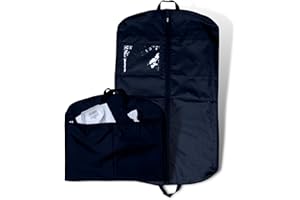 SIMPSON & RUXTON Hoesh 44" Navy Foldable Nylon Suit Bag, Suit Carrier, Suit Bags for Men, Suit Carriers for Men, Cloth Covers Protector Bags, Clothes Bags, Travel Garment Bags - Waterproof with Extra Pockets